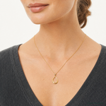 Leslie's 14k Polished Open Teardrop Pendant - Model Shot