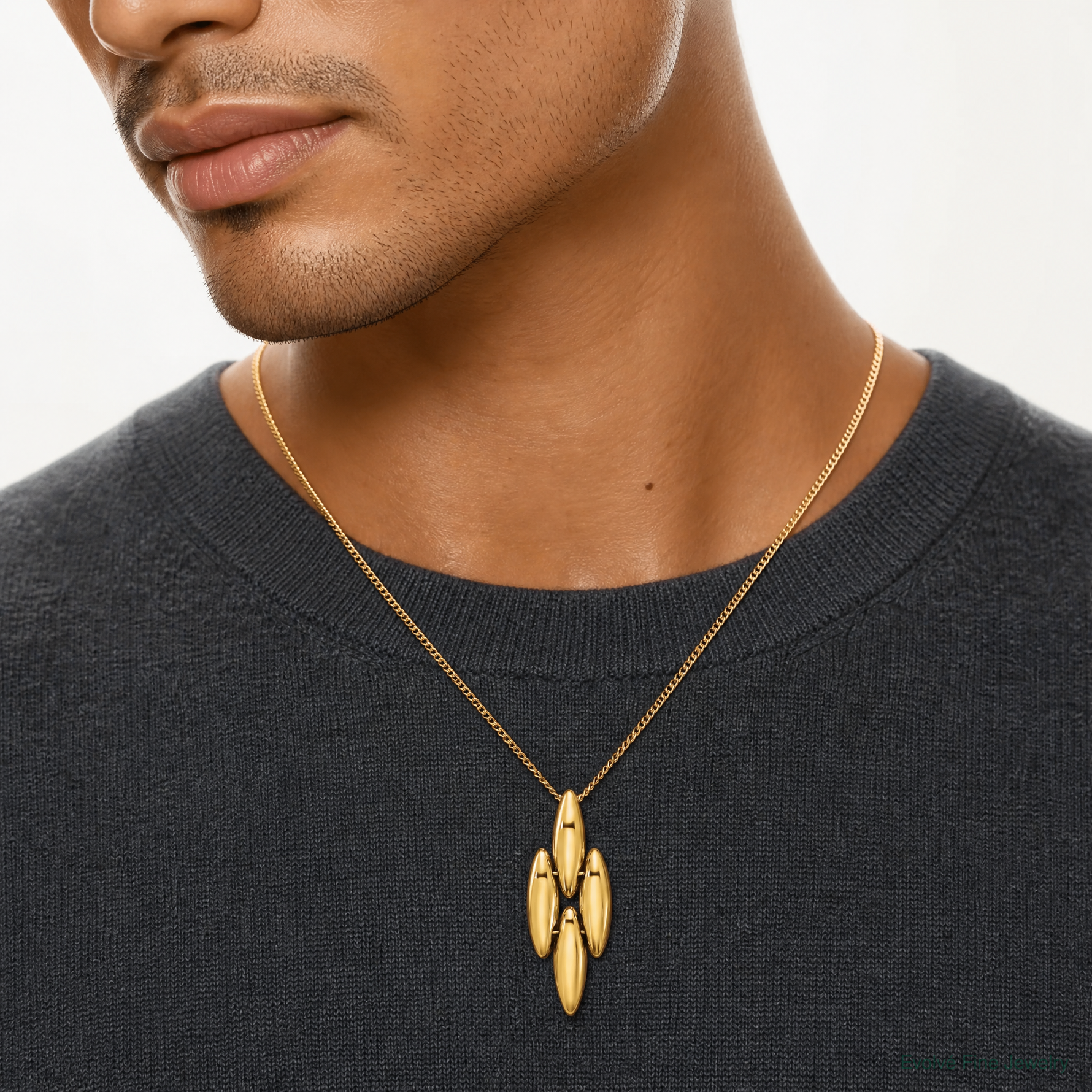 Leslie's 14K Polished Fancy Pendant - Model Shot