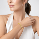 Leslie's 14K Polished S-Link Cuff Bangle - Model Shot