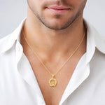 14k Claddagh Charm - Model Shot