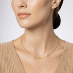 14k 1.8mm D/C Milano Rope Chain - Model Shot
