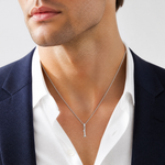 14kw Polished Number 1 Pendant - Model Shot