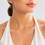 14k Polished Number 2 Pendant - Model Shot