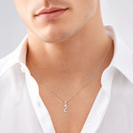14kw Polished Number 2 Pendant - Model Shot