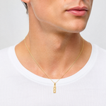 14k Polished Number 8 Pendant - Model Shot