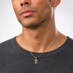14k Polished Number 10 Pendant - Model Shot