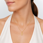 14k Polished Number 12 Pendant - Model Shot