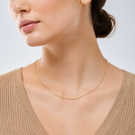 14k 1.2mm Cable Chain - Model Shot