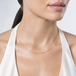 14k 1.5mm Lightweight Flat Anchor Link Pendant Chain - Model Shot