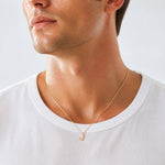 14K  Diamond Letter J Initial Charm - Model Shot