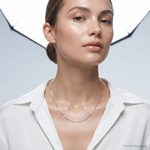 Sterling Silver .9mm Box Chain - Model Shot