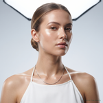 Sterling Silver Rhodium-plated .9mm Box Chain w/2in ext. - Model Shot