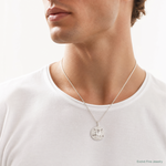 Sterling Silver Sand Dollar Charm - Model Shot