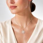 Sterling Silver St. Christopher Medal - Model Shot