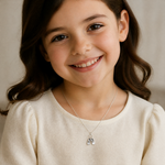 Sterling Silver Baby Shoes Charm - Model Shot