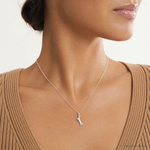 Sterling Silver Polished Bone Charm - Model Shot