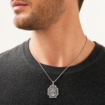 Sterling Silver Antiqued Ecce Homo Charm - Model Shot