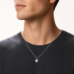 Sterling Silver Heart Charm - Model Shot