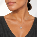 Sterling Silver Pumpkin Charm - Model Shot