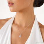 Sterling Silver Ballerina with Shoe Charm - Model Shot