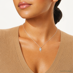 Sterling Silver 4-leaf Clover Charm - Model Shot