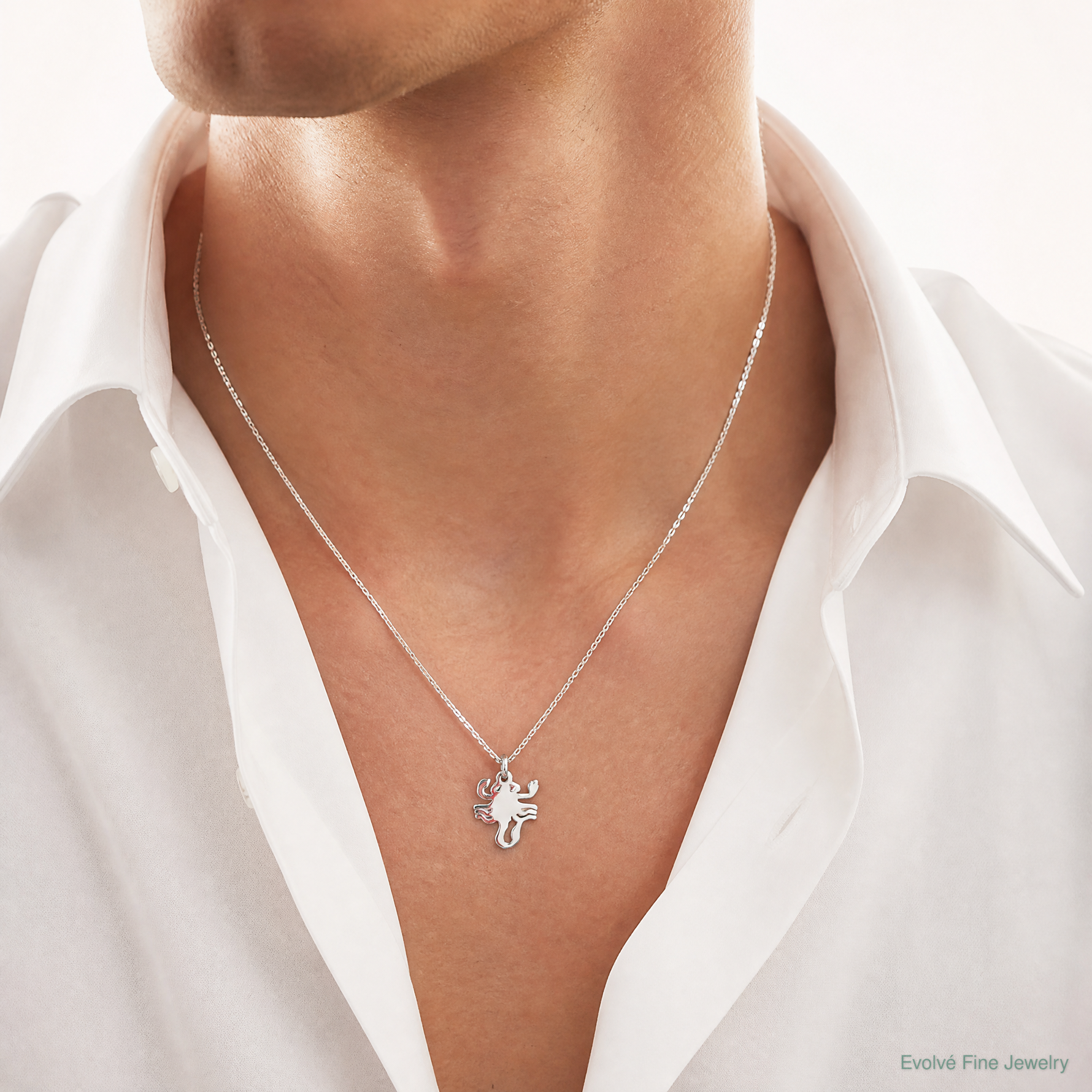 Sterling Silver Scorpion Charm - Model Shot