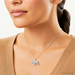 Sterling Silver Lion Charm - Model Shot