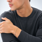 Sterling Silver And Vermeil 2.5mm Diamond-cut Rope Chain - Model Shot