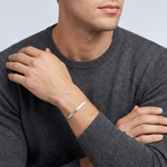 Sterling Silver 3mm Magic Herringbone Chain - Model Shot
