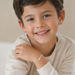 Sterling Silver Children's ID Bracelet - Model Shot