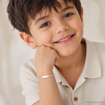 Sterling Silver Children's ID Bracelet - Model Shot