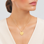 Sterling Silver Gold-tone Forever In My Heart Ash Holder Heart Locket - Model Shot