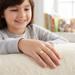 14k Childs Fancy Signet Ring - Model Shot