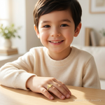 14k Childs Signet Ring - Model Shot