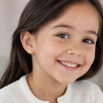 14k Madi K 5mm CZ Birthstone (Nov) Earrings - Model Shot