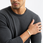 14k 10mm Silky Herringbone Chain - Model Shot
