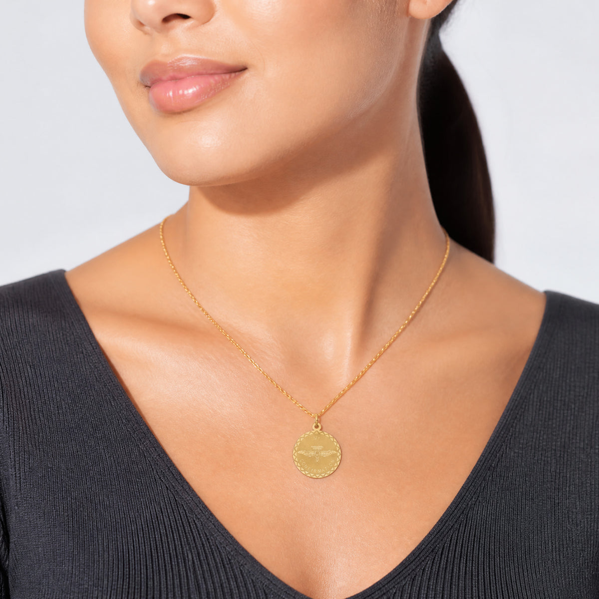 14k My Confirmation Pendant - Model Shot