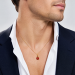 14k Enameled Ladybug Charm - Model Shot