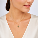 14k December Girl Birthstone Charm - Model Shot