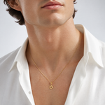 14k Star of David Pendant - Model Shot