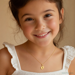 14k Small Feet Pendant - Model Shot