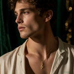 14K Treble Clef Pendant - Model Shot