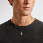 14k w/Rhodium Christmas Tree Pendant - Model Shot