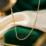 14k 1.50mm D/C Rope with Lobster Clasp Chain - Lifestyle View