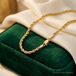 14k 4mm D/C Rope with Lobster Clasp Chain - Lifestyle View