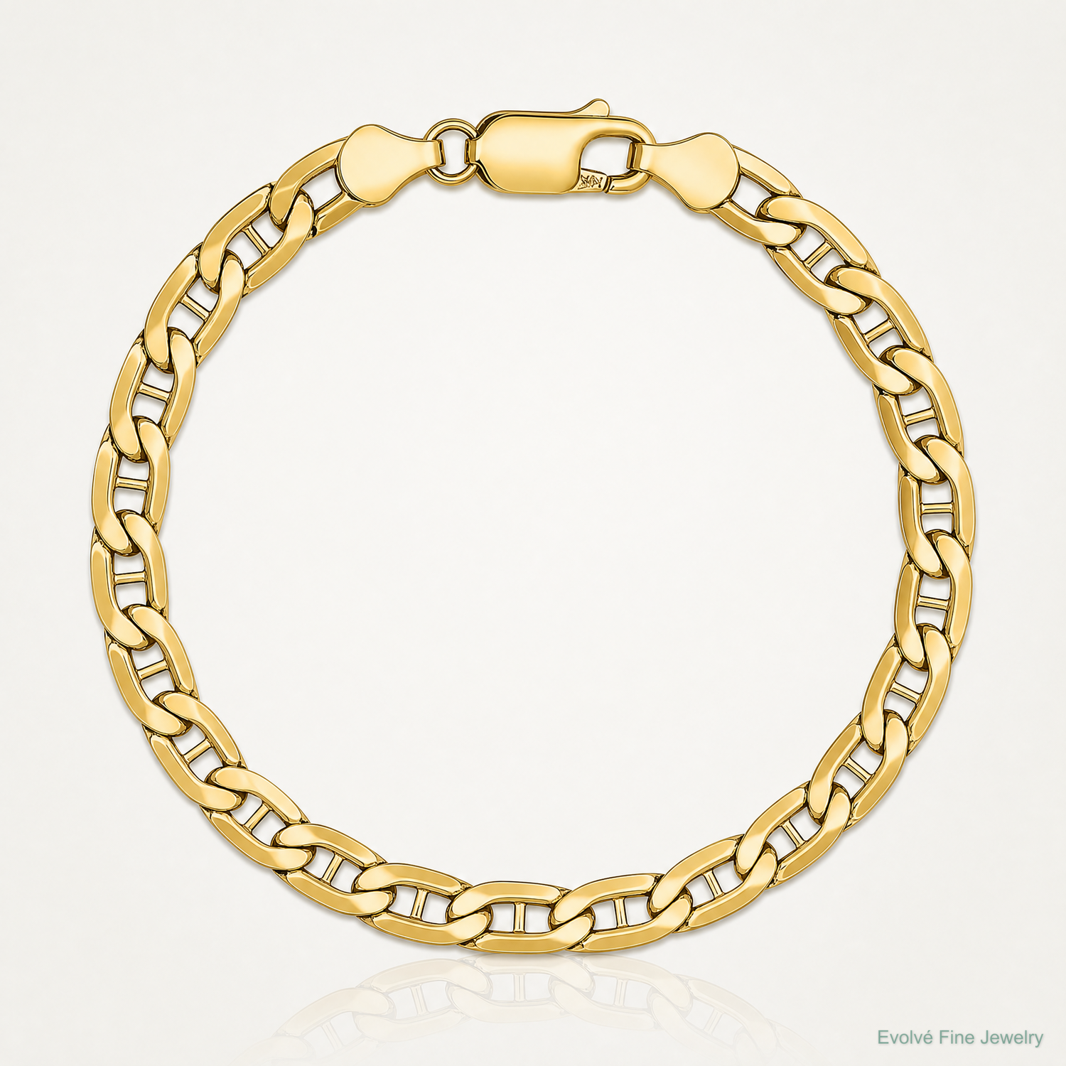 10K 4.75mm Semi-Solid Anchor Chain - Lifestyle View