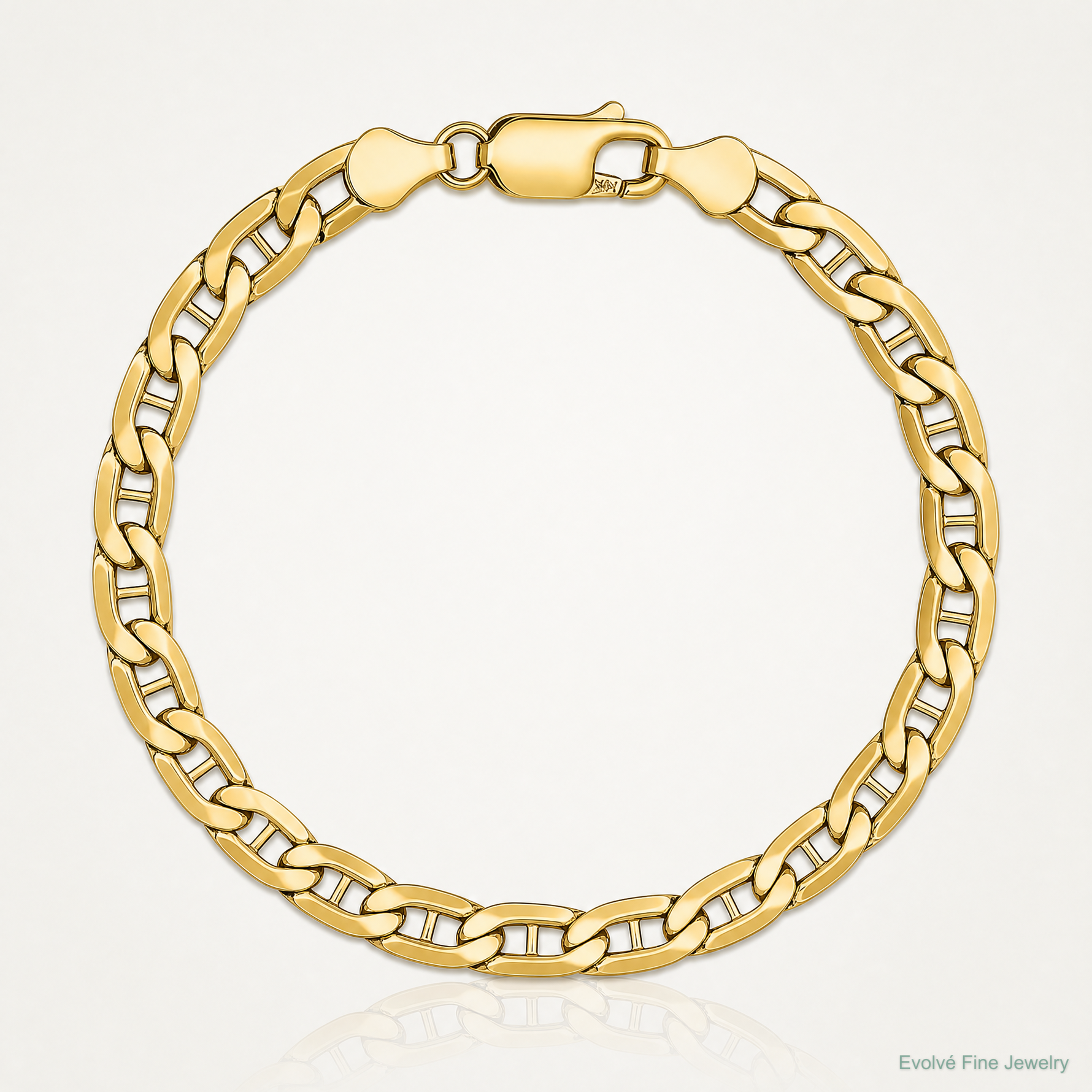 10K 4.75mm Semi-Solid Anchor Chain - Lifestyle View