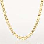 10k 3.35mm Semi-Solid Curb Link Chain - Lifestyle View