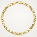 10k 3.35mm Semi-Solid Curb Link Chain - Lifestyle View