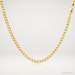 10k 5.25mm Semi-Solid Curb Link Chain - Lifestyle View